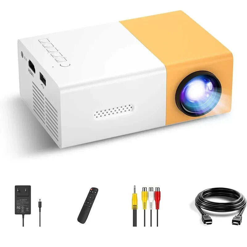 LED Mini Projector Portable 1080P Home Theater Cinema Projector HDMI USB TV