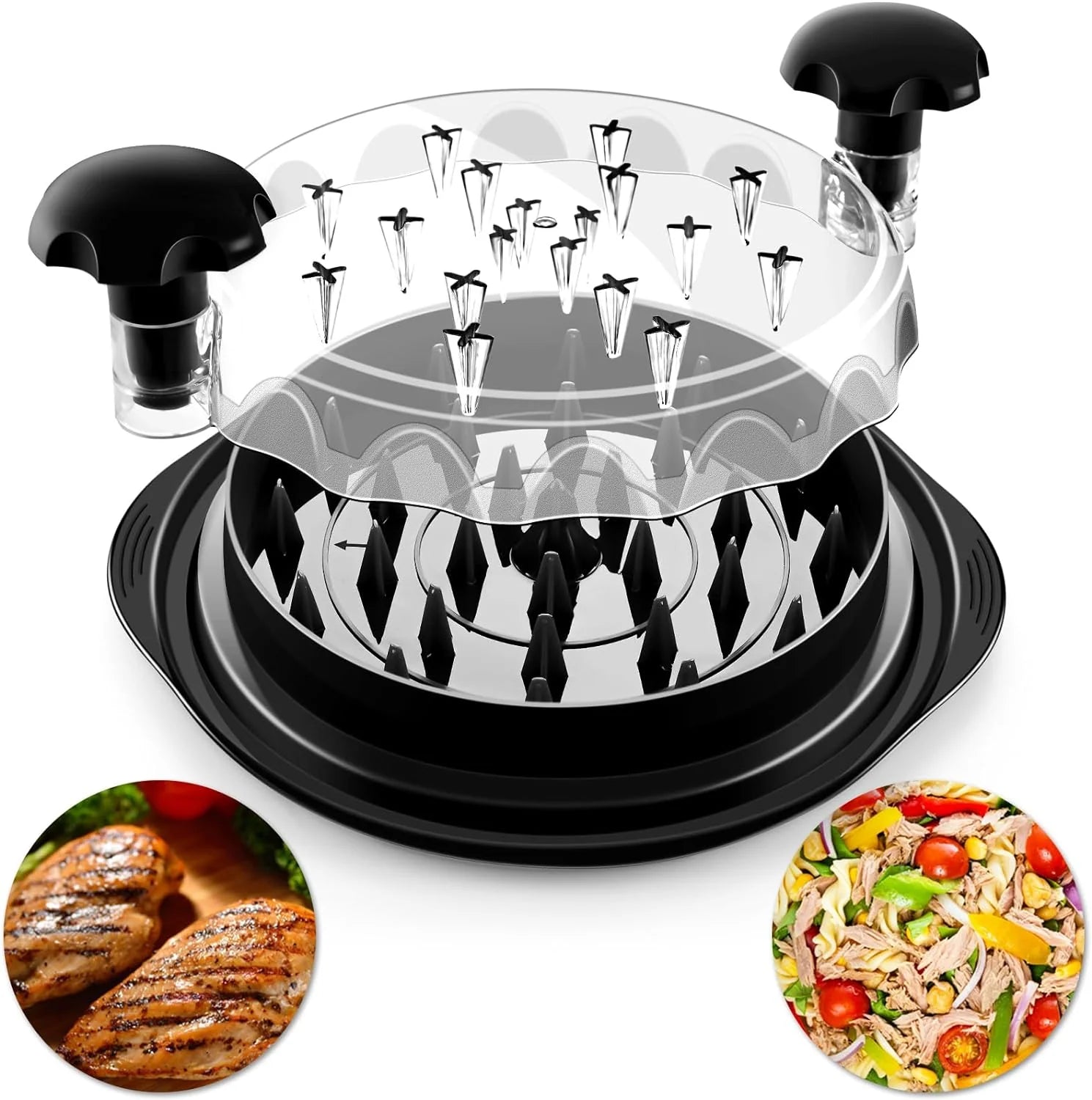 Large Chicken Shredder Tool Twist Meat Shredding Grinder Handles Non-Slip No BPA